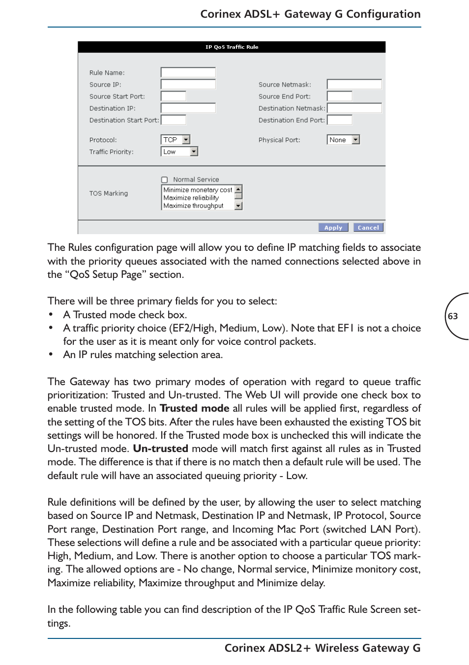 Corinex Global ADSL2+ User Manual | Page 64 / 145