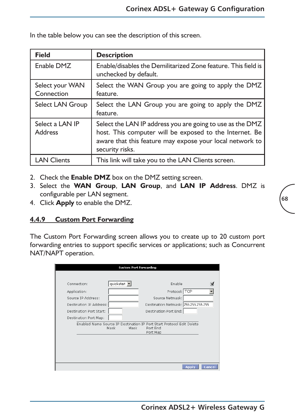 Corinex Global ADSL2+ User Manual | Page 69 / 145