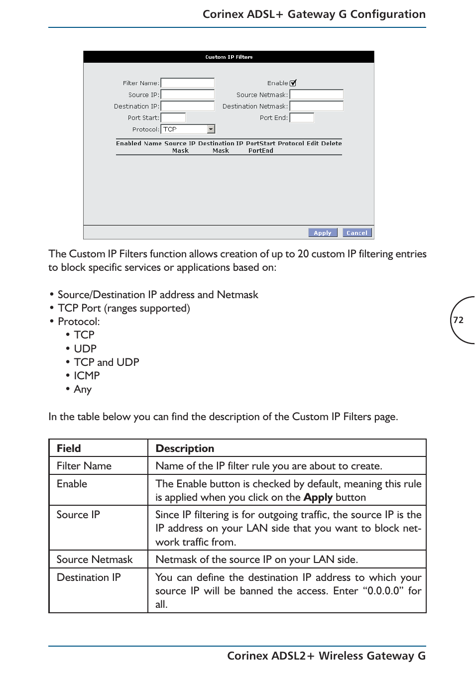 Corinex Global ADSL2+ User Manual | Page 73 / 145