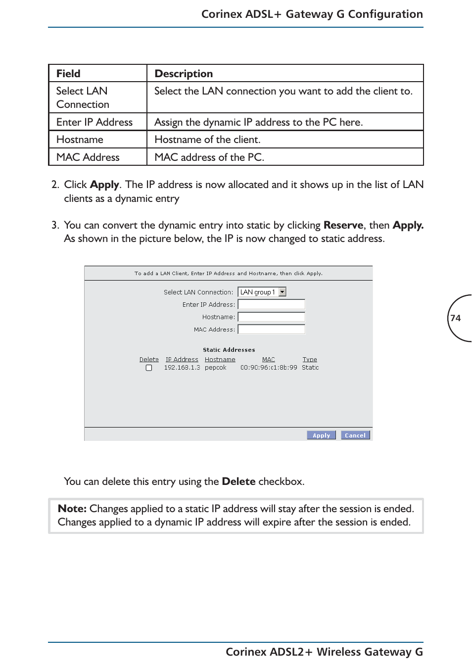 Corinex Global ADSL2+ User Manual | Page 75 / 145