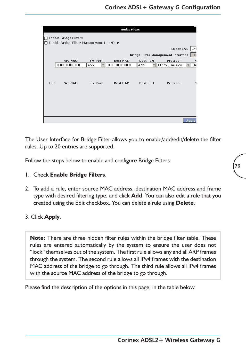 Corinex Global ADSL2+ User Manual | Page 77 / 145