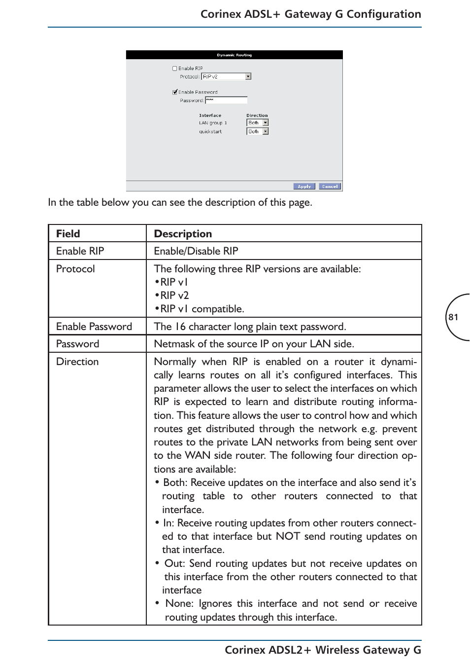 Corinex Global ADSL2+ User Manual | Page 82 / 145