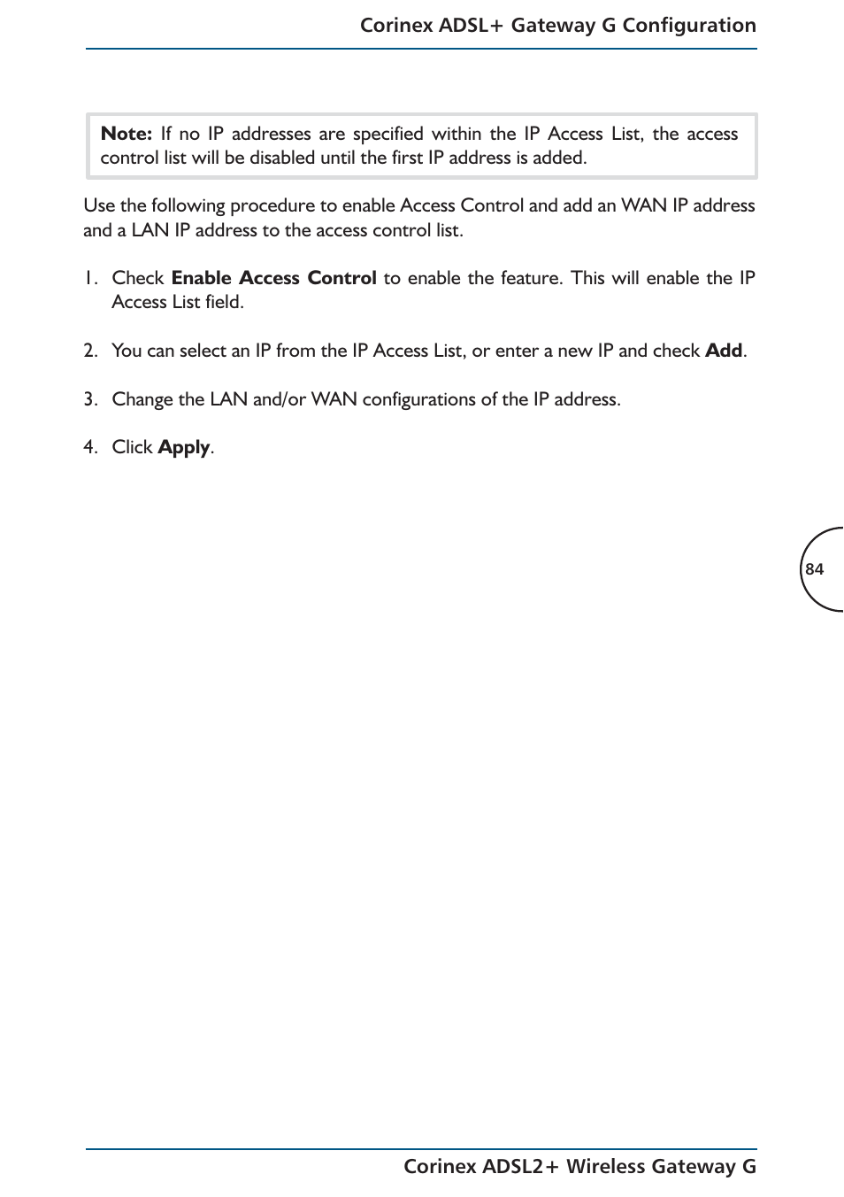 Corinex Global ADSL2+ User Manual | Page 85 / 145