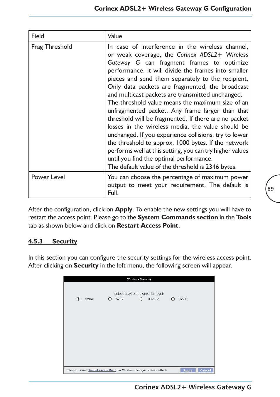 Corinex Global ADSL2+ User Manual | Page 90 / 145