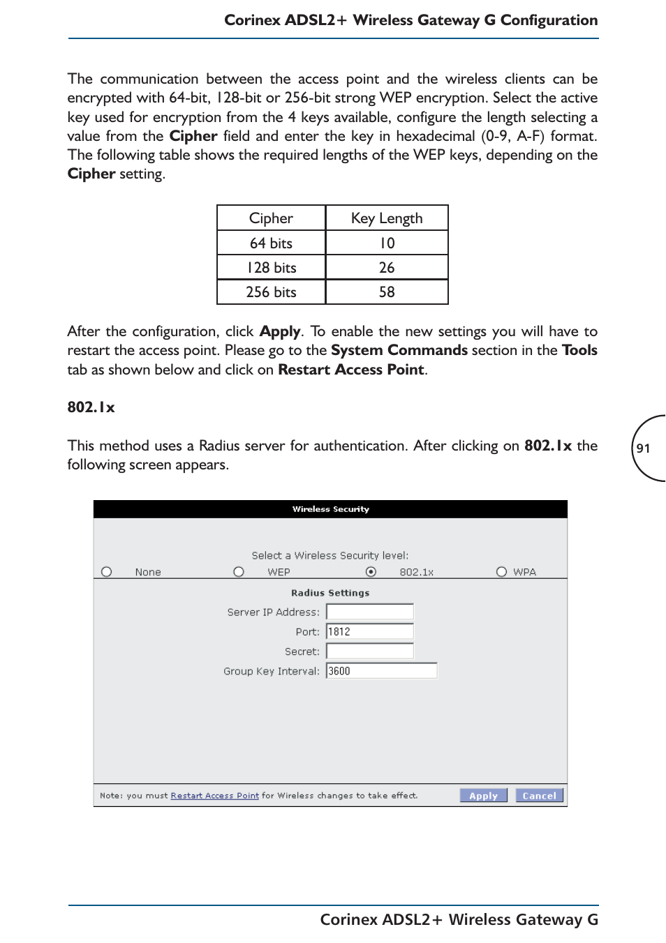 Corinex Global ADSL2+ User Manual | Page 92 / 145