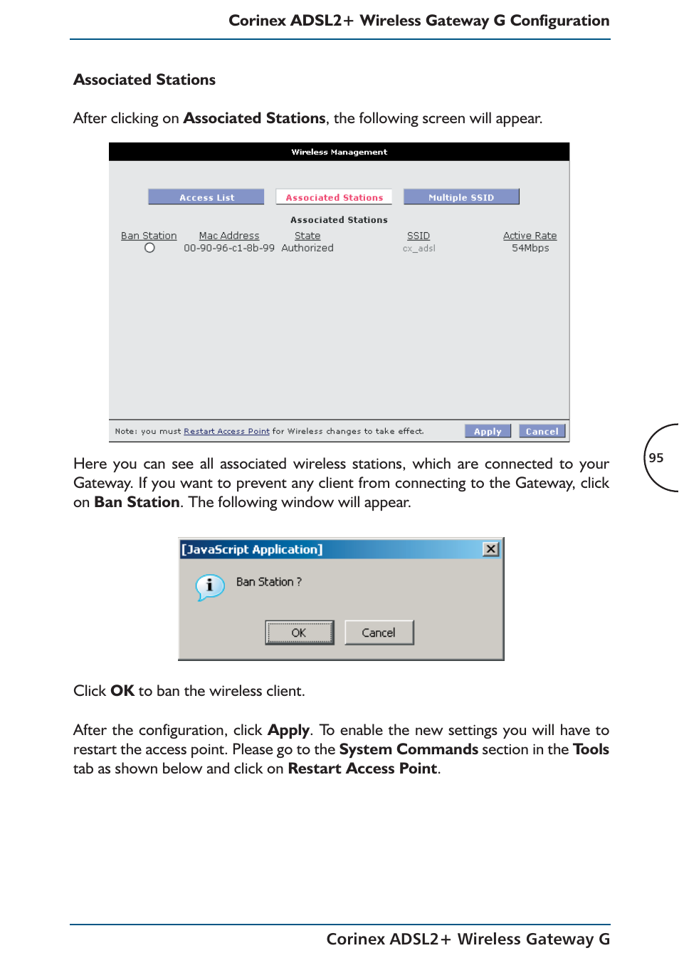 Corinex Global ADSL2+ User Manual | Page 96 / 145