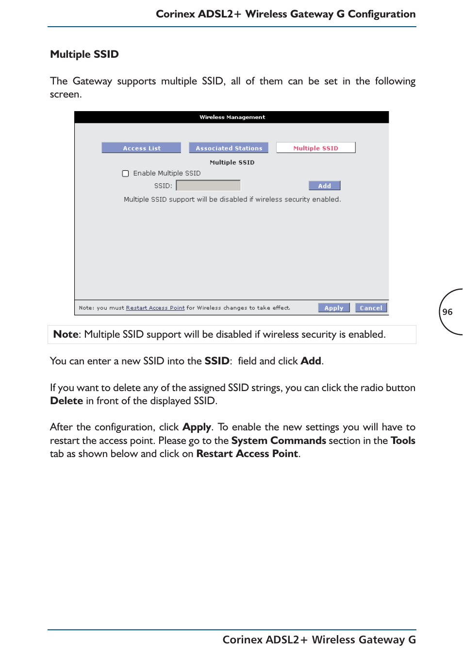 Corinex Global ADSL2+ User Manual | Page 97 / 145