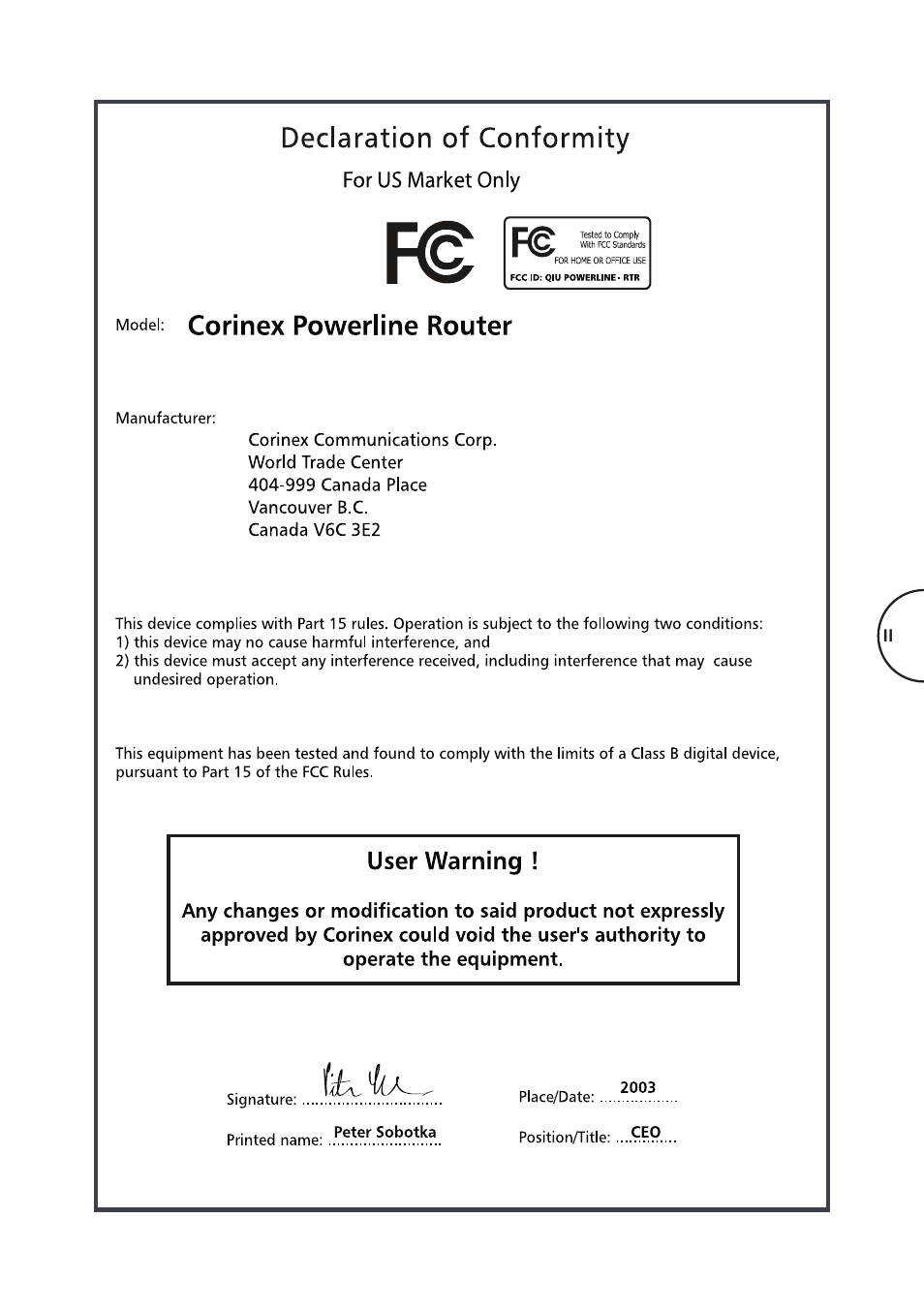 Corinex Global Powerline Router User Manual | Page 3 / 111