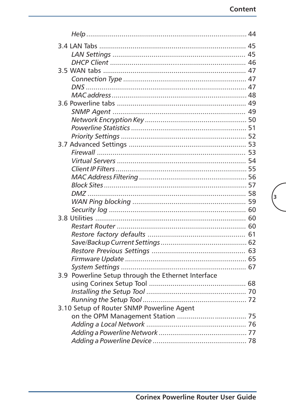 Corinex Global Powerline Router User Manual | Page 6 / 111