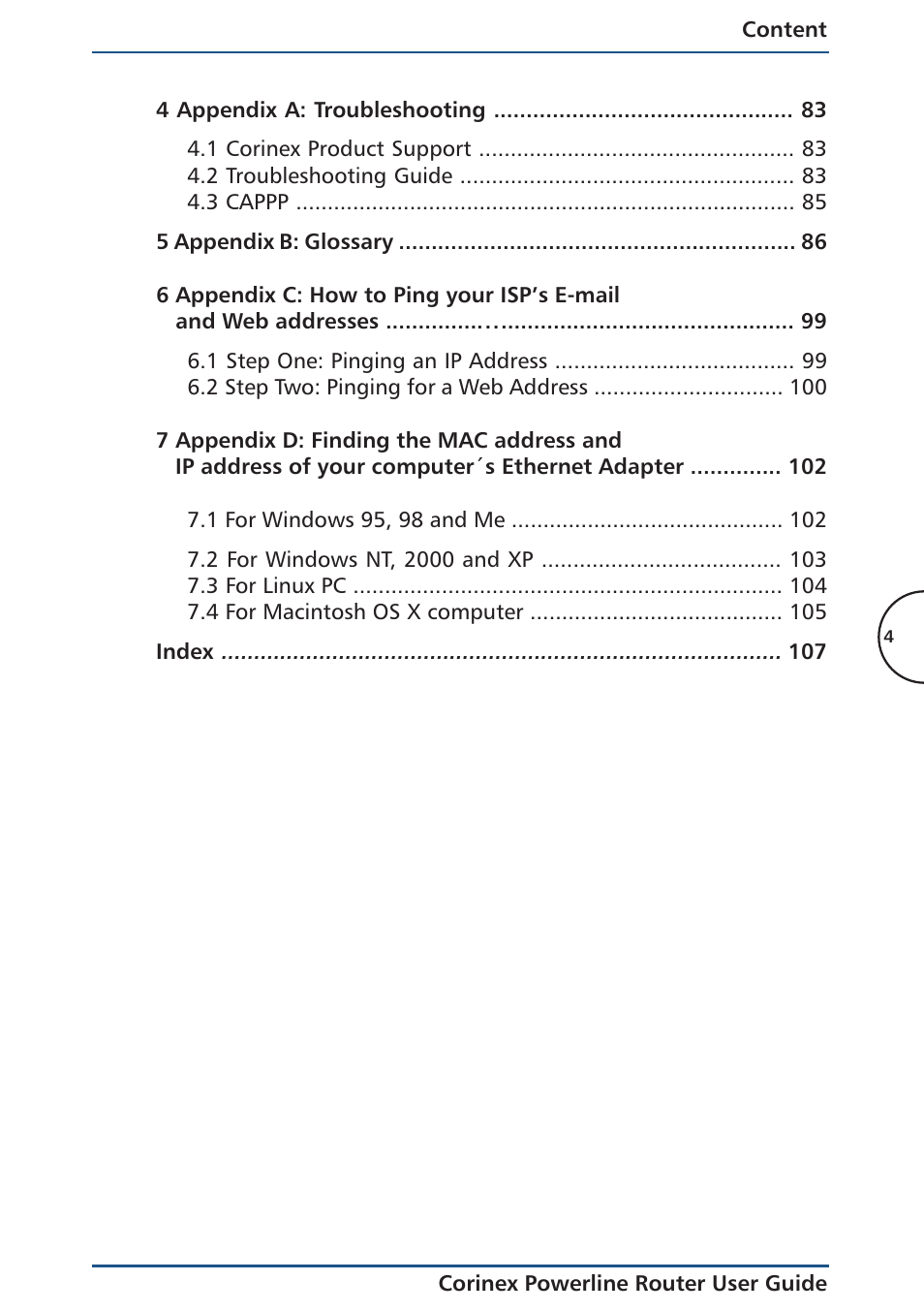 Corinex Global Powerline Router User Manual | Page 7 / 111
