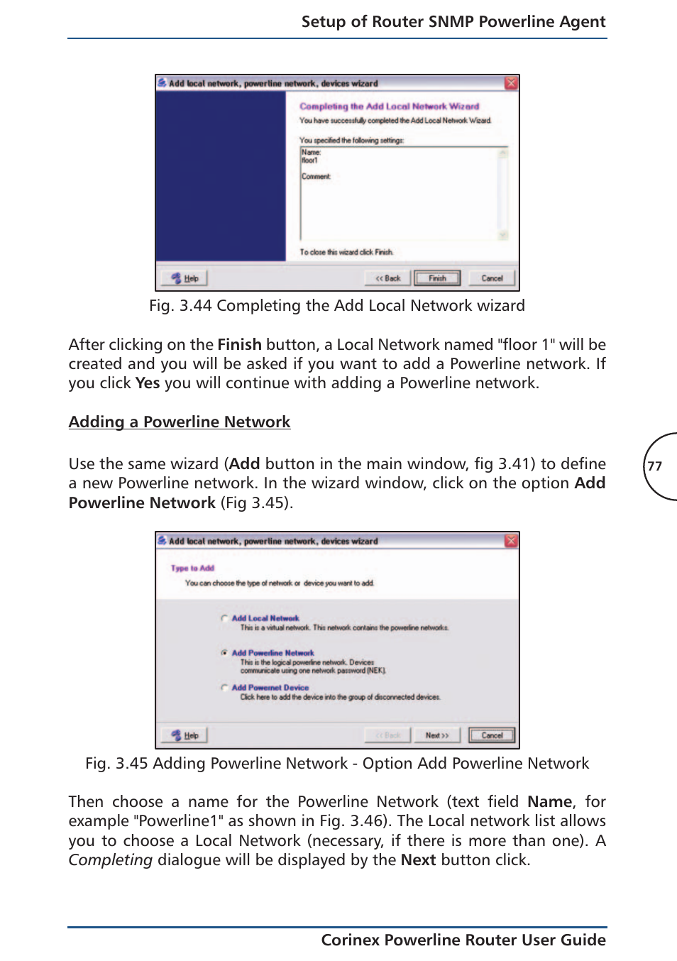 Adding a powerline network | Corinex Global Powerline Router User Manual | Page 80 / 111