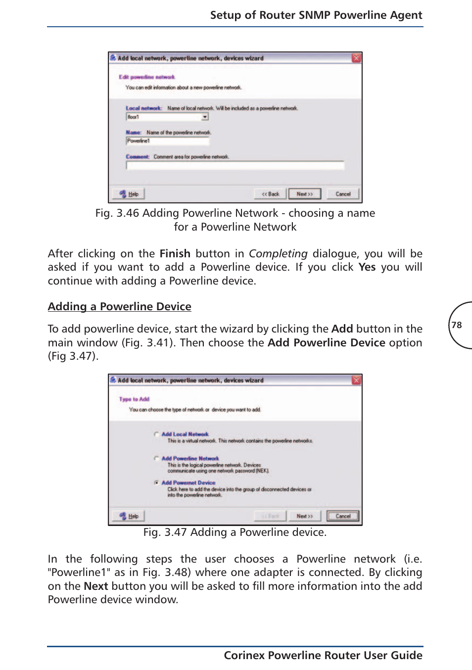 Adding a powerline device | Corinex Global Powerline Router User Manual | Page 81 / 111