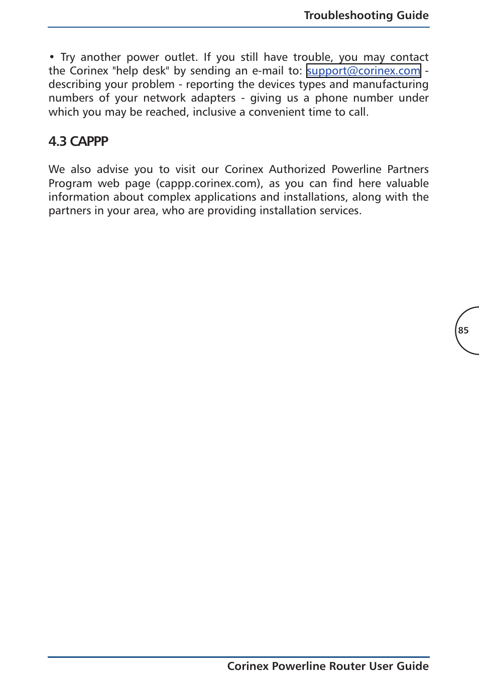 3 cappp | Corinex Global Powerline Router User Manual | Page 88 / 111
