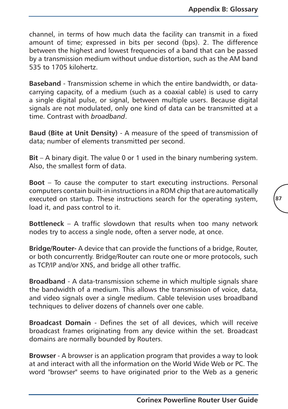 Corinex Global Powerline Router User Manual | Page 90 / 111