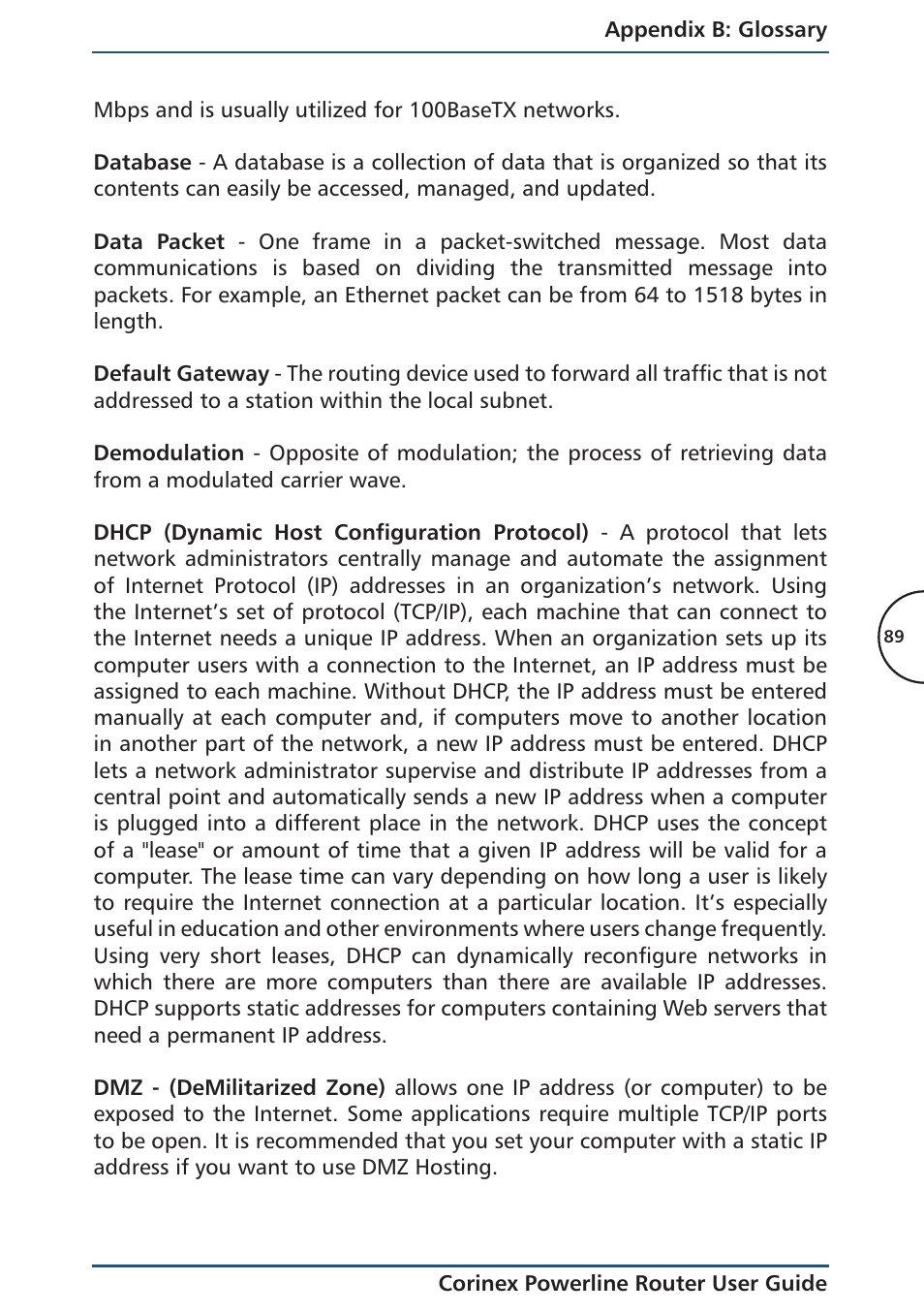 Corinex Global Powerline Router User Manual | Page 92 / 111