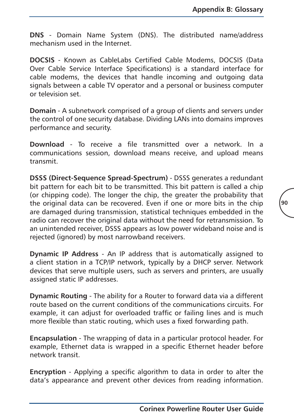 Corinex Global Powerline Router User Manual | Page 93 / 111