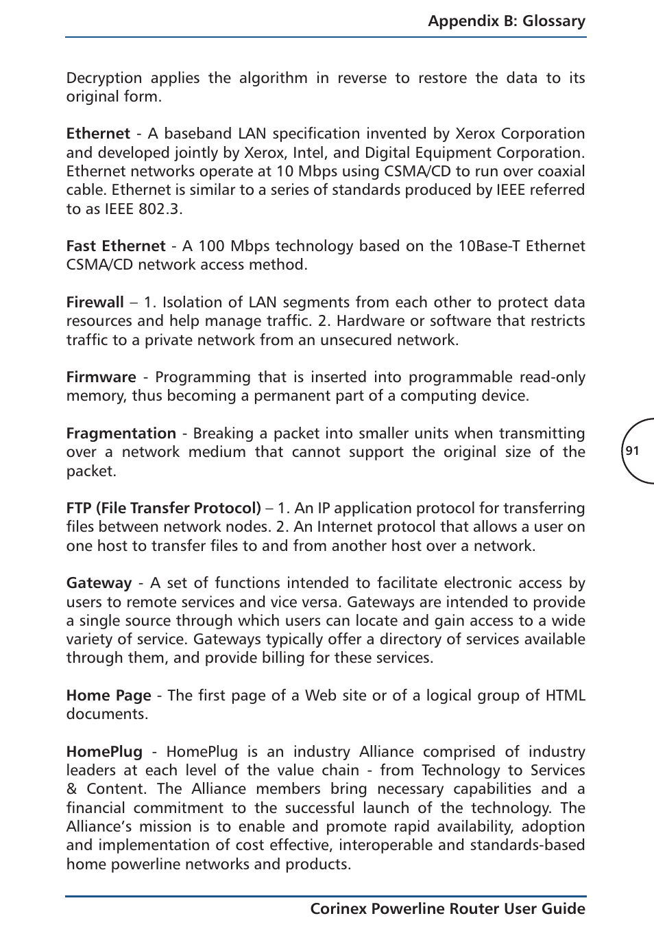 Corinex Global Powerline Router User Manual | Page 94 / 111