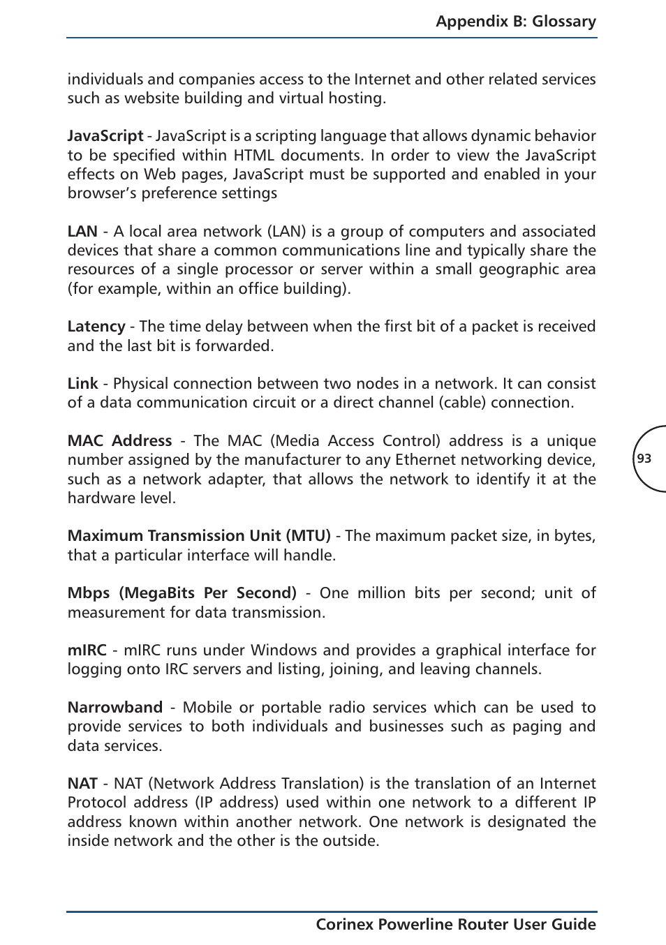 Corinex Global Powerline Router User Manual | Page 96 / 111