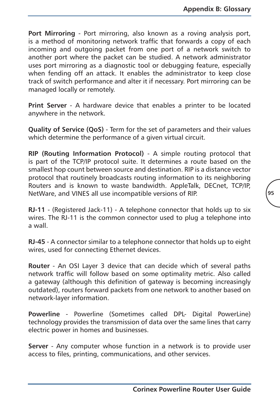 Corinex Global Powerline Router User Manual | Page 98 / 111