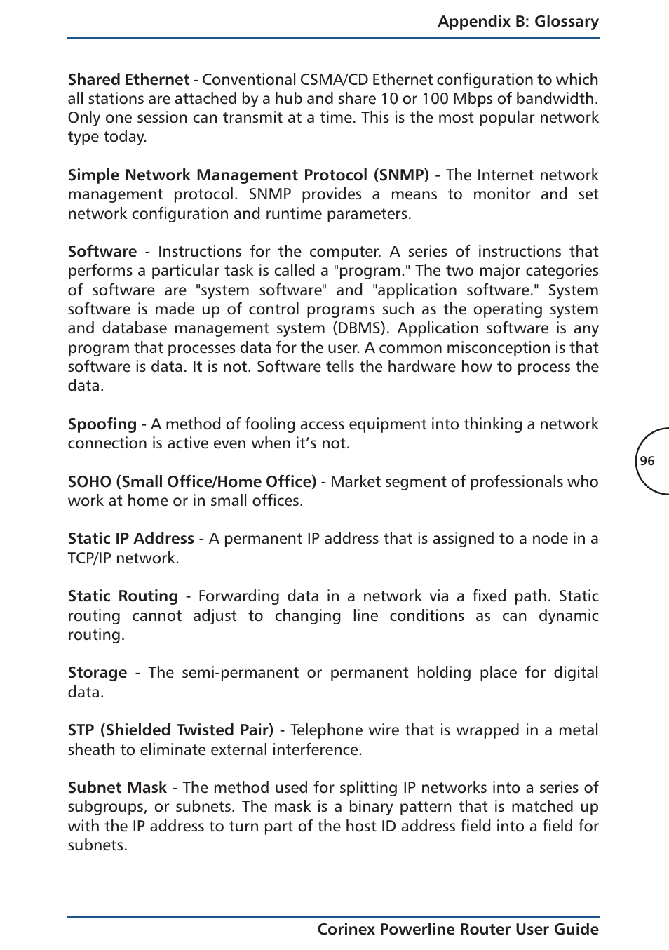 Corinex Global Powerline Router User Manual | Page 99 / 111