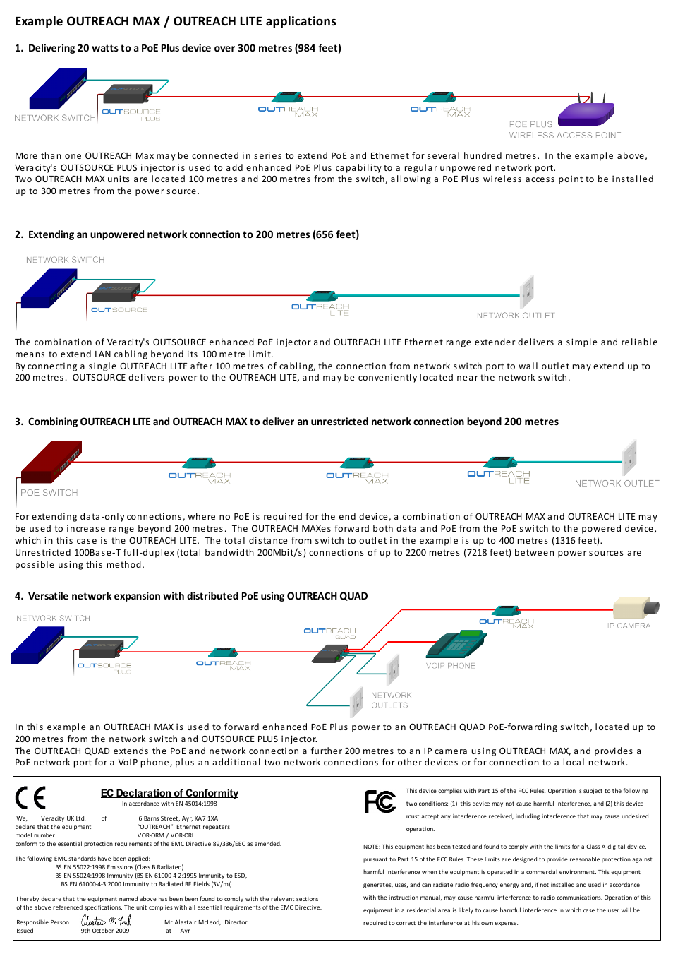 Example outreach max / outreach lite applications | Veracity OUTREACH LITE User Manual | Page 2 / 2