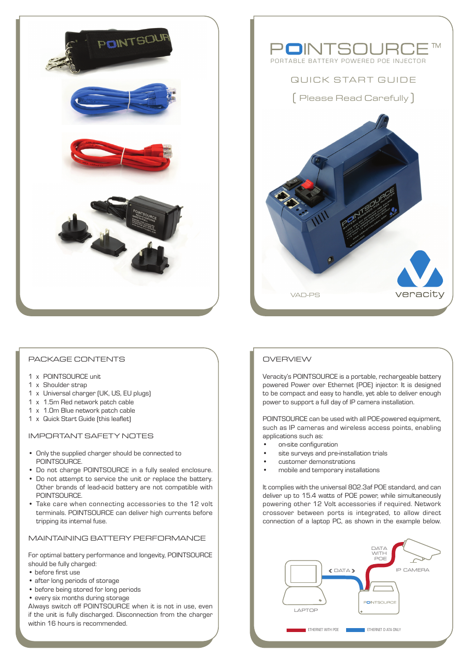 Veracity POINTSOURCE User Manual | 2 pages