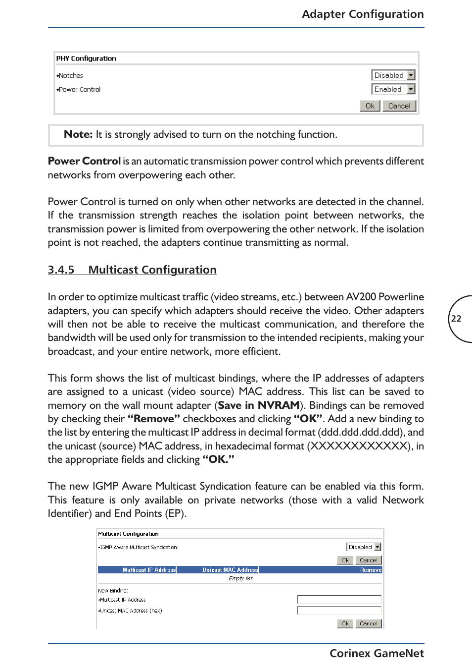 Corinex Global Corinex GameNet User Manual | Page 24 / 47