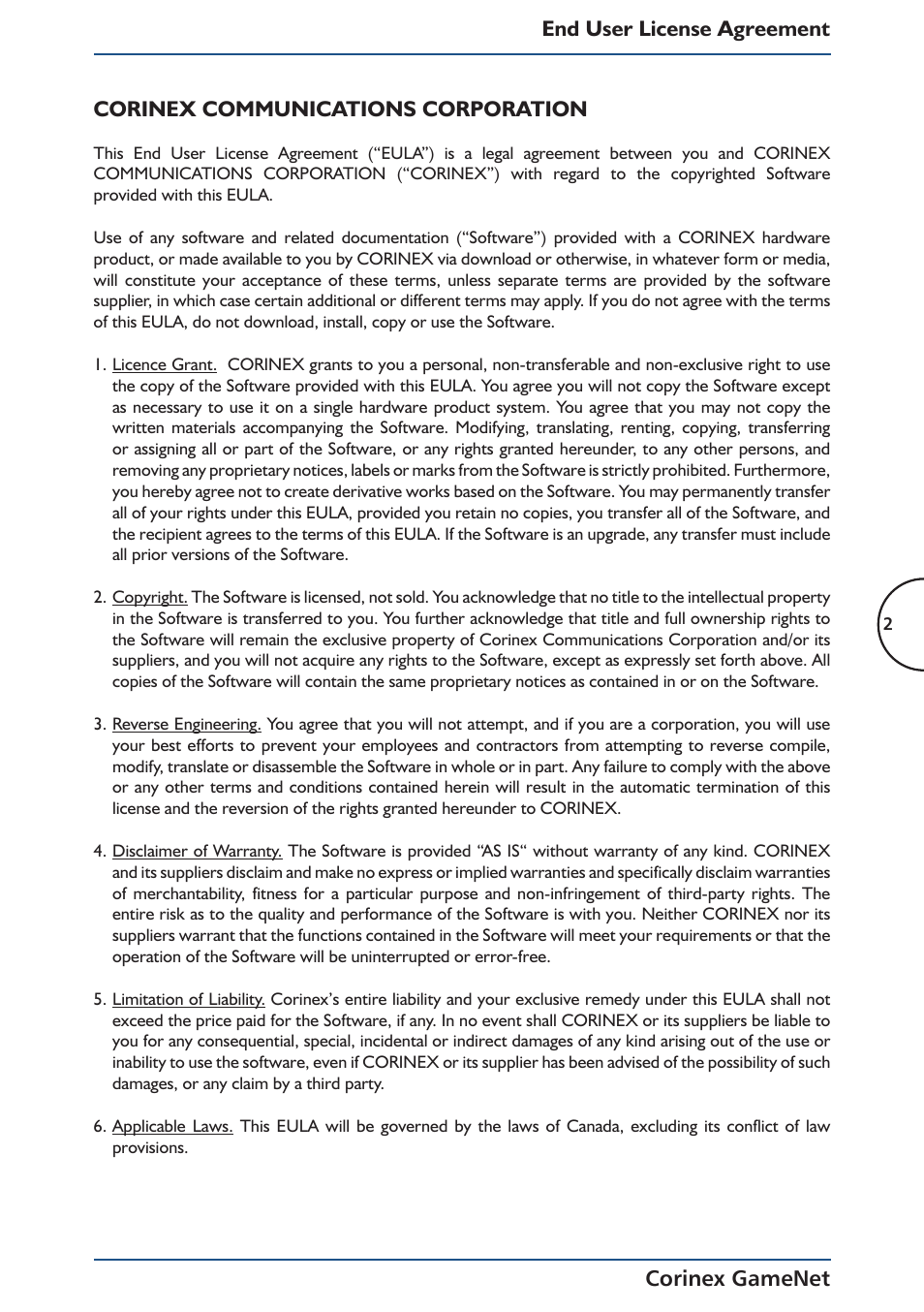 Corinex Global Corinex GameNet User Manual | Page 4 / 47