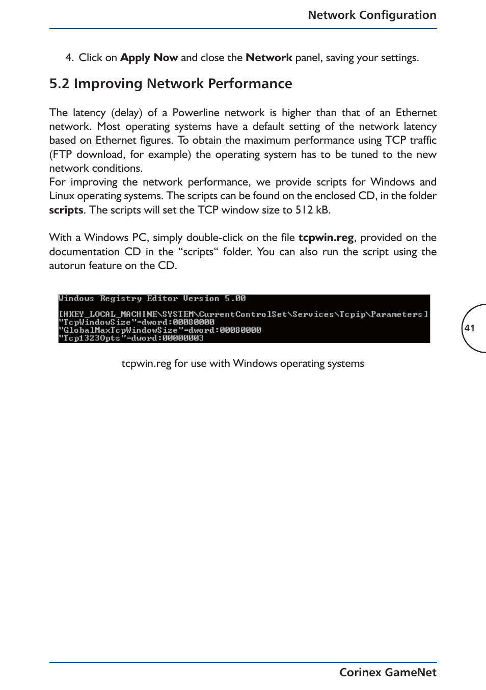 2 improving network performance | Corinex Global Corinex GameNet User Manual | Page 43 / 47