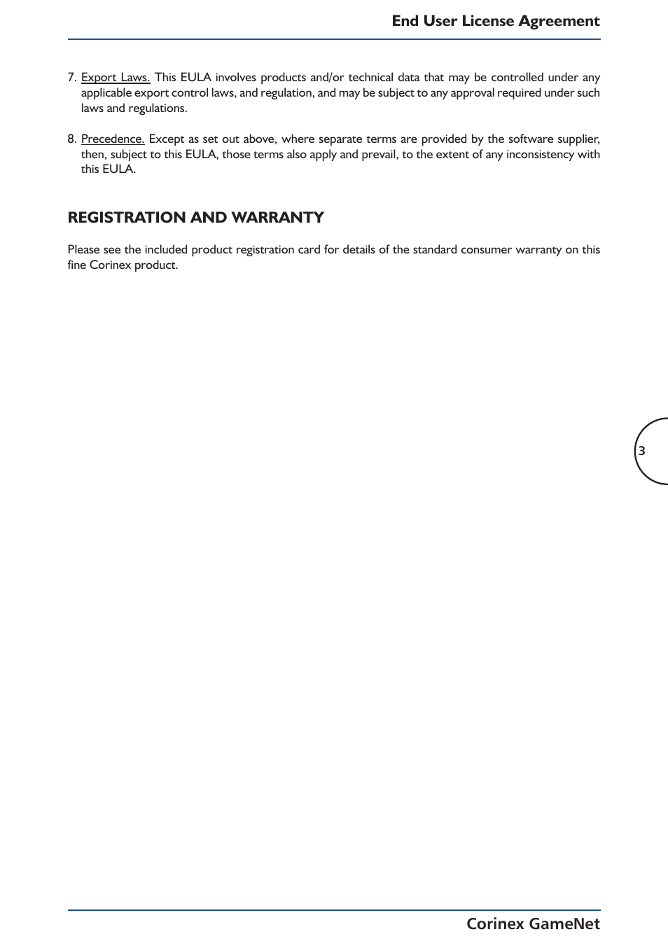Corinex Global Corinex GameNet User Manual | Page 5 / 47