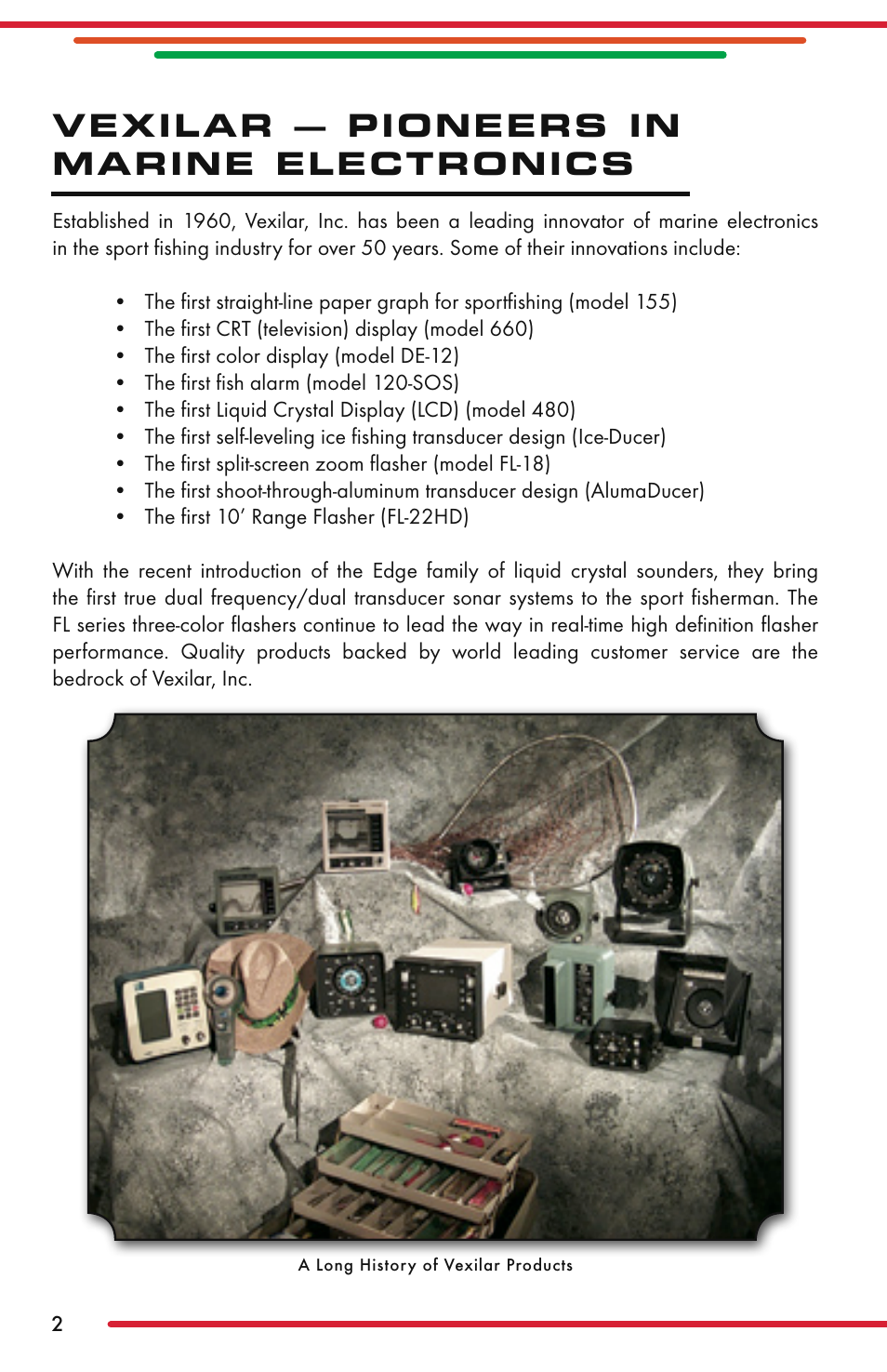 Vexilar — pioneers in marine electronics | Vexilar FL-22 User Manual | Page 2 / 52