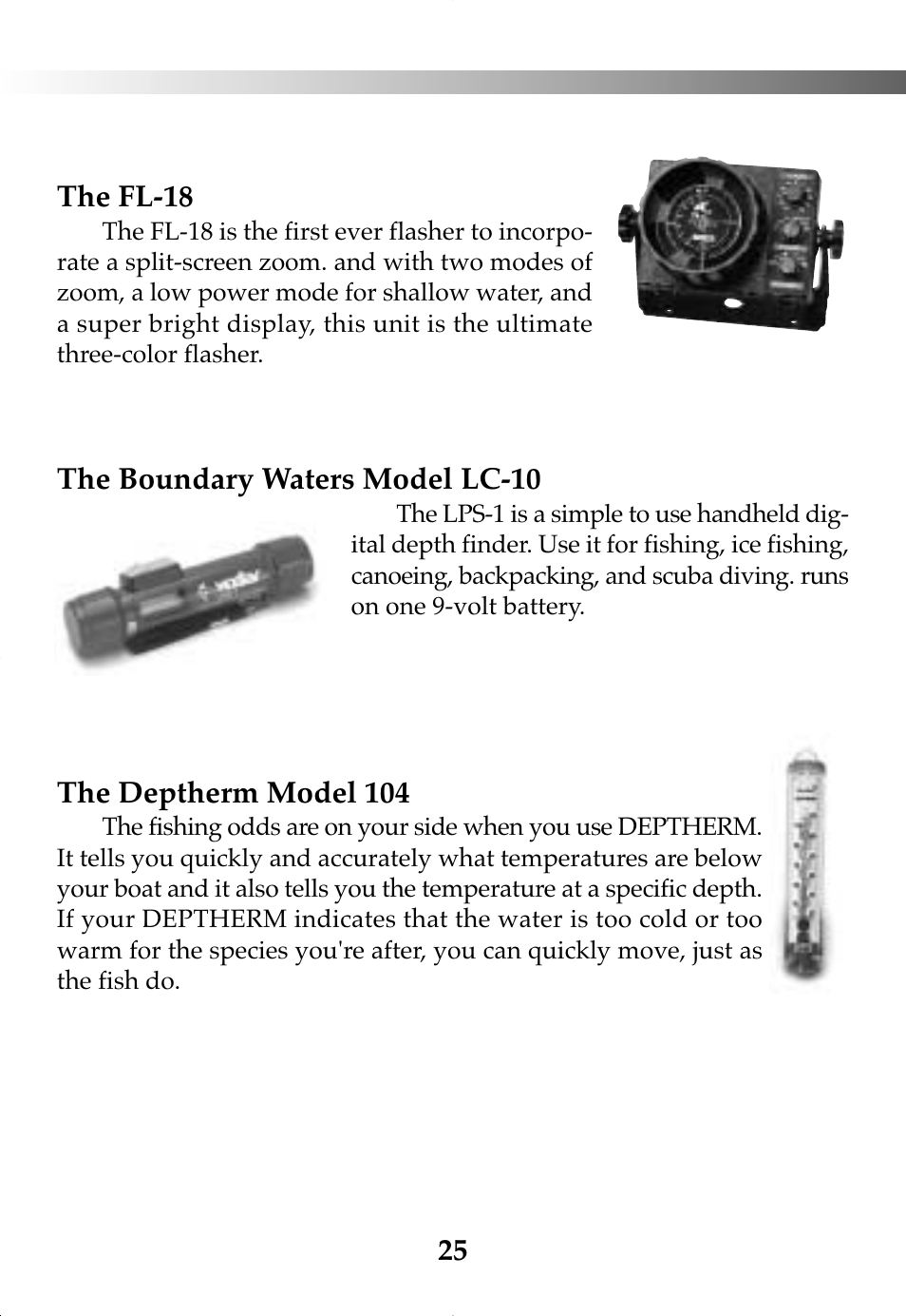 Vexilar FL-8SLT User Manual | Page 25 / 28