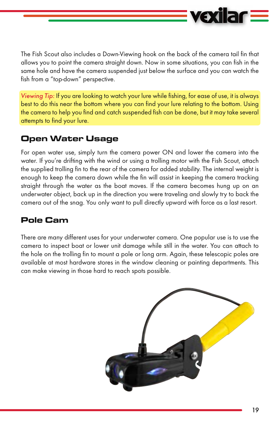 Vexilar Fish Scout 2013 User Manual | Page 19 / 28