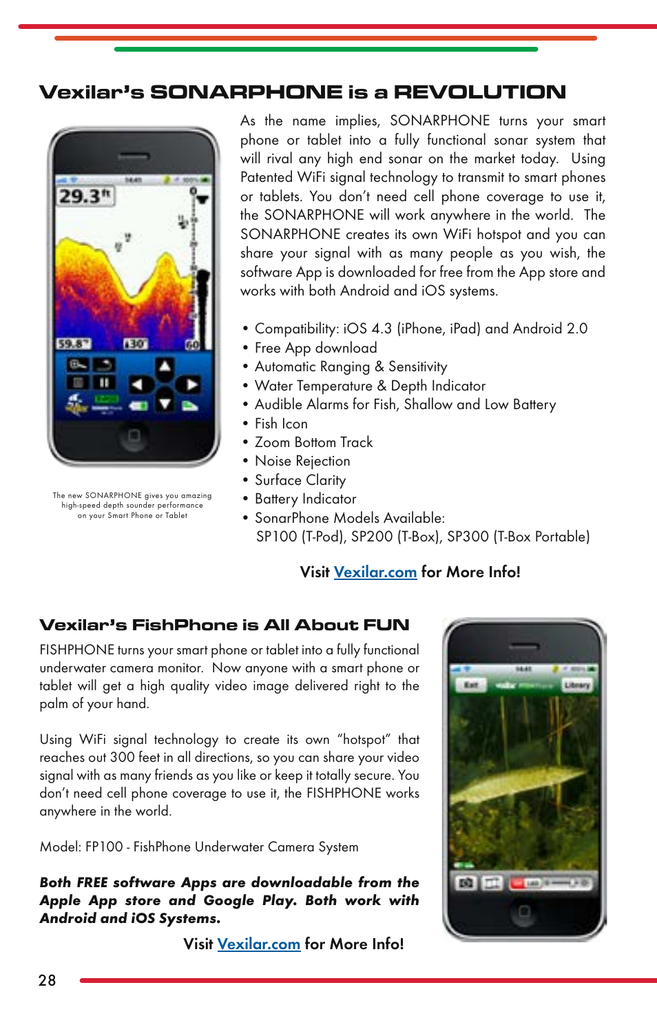 Vexilar’s sonarphone is a revolution | Vexilar Fish Scout 2013 User Manual | Page 28 / 28