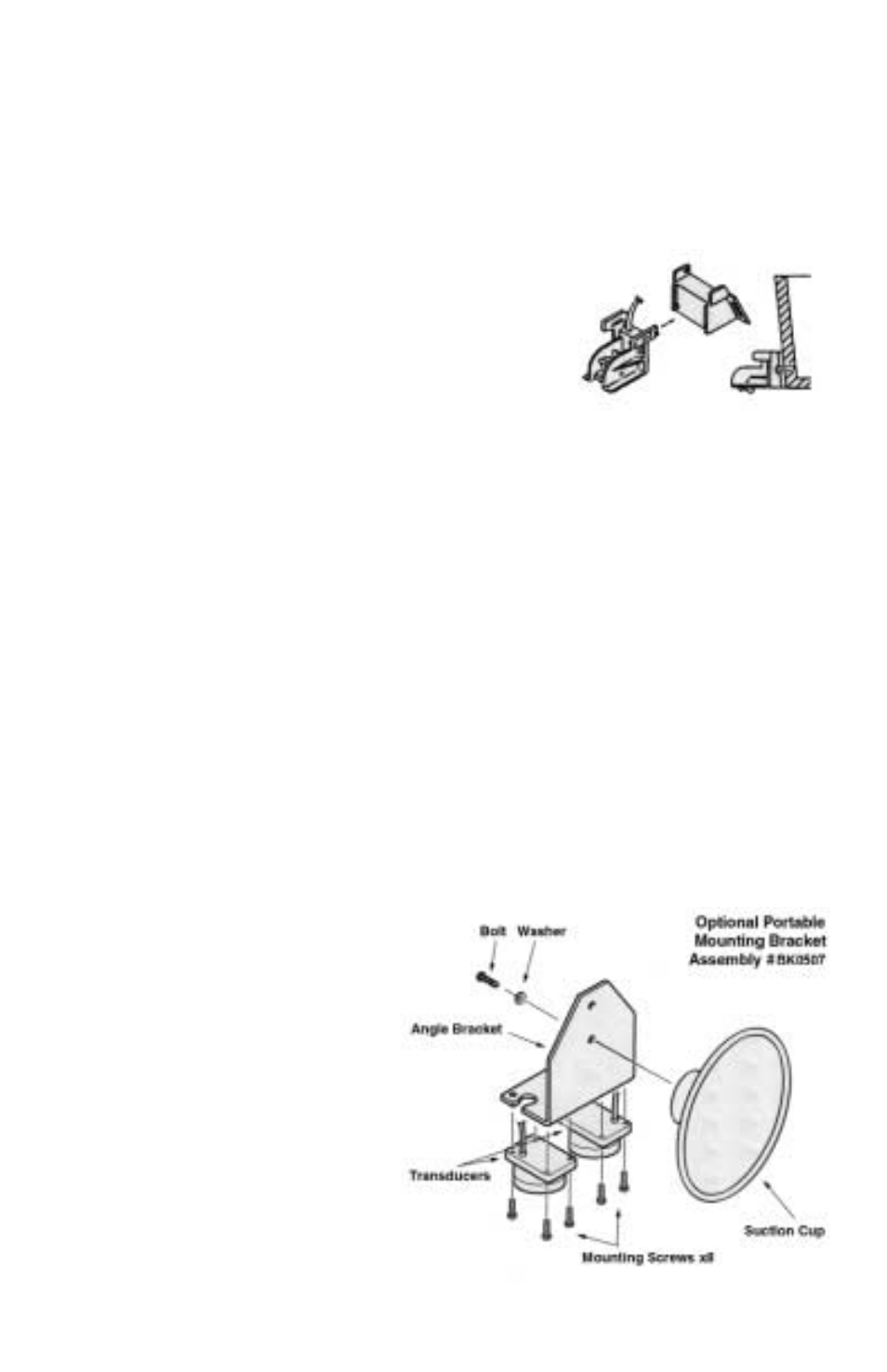 10 sensor mounting, Portable mounting | Vexilar LC-507 User Manual | Page 10 / 34
