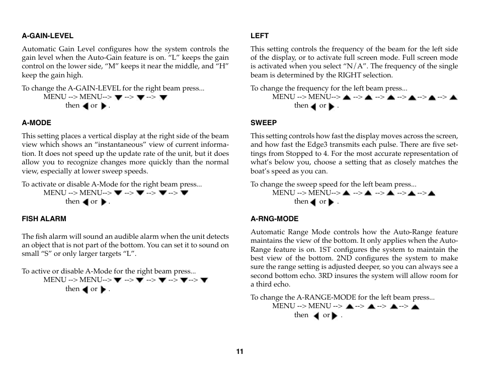 Vexilar Edge 3 User Manual | Page 11 / 16
