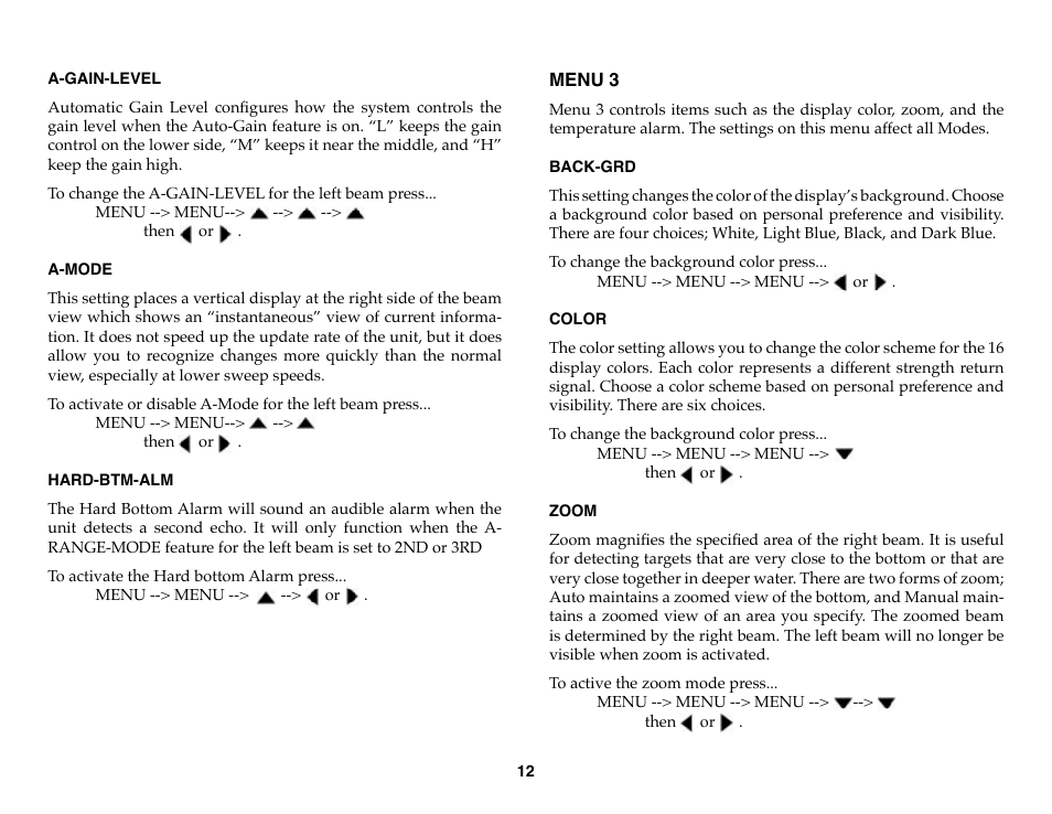 Vexilar Edge 3 User Manual | Page 12 / 16