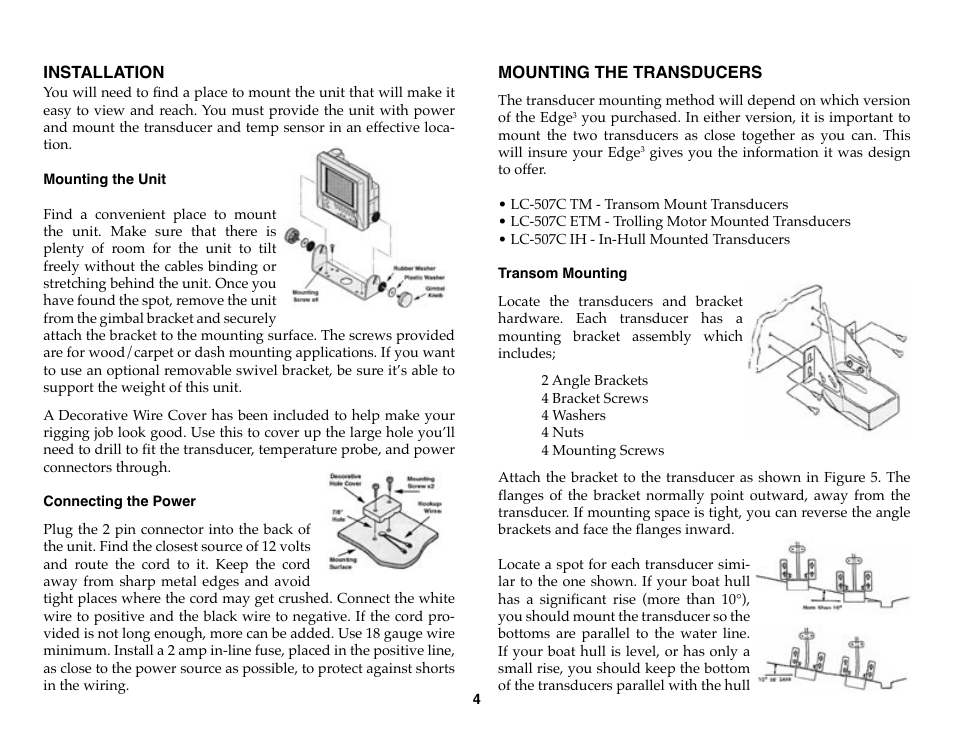 Vexilar Edge 3 User Manual | Page 4 / 16