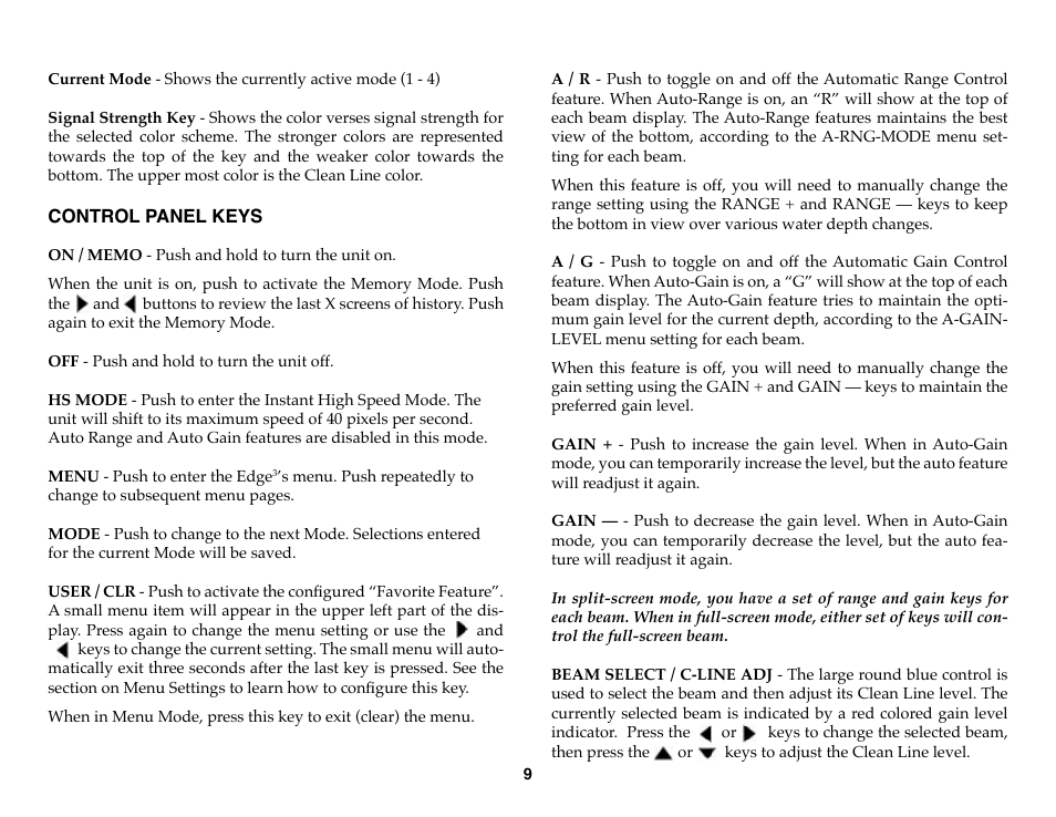 Vexilar Edge 3 User Manual | Page 9 / 16