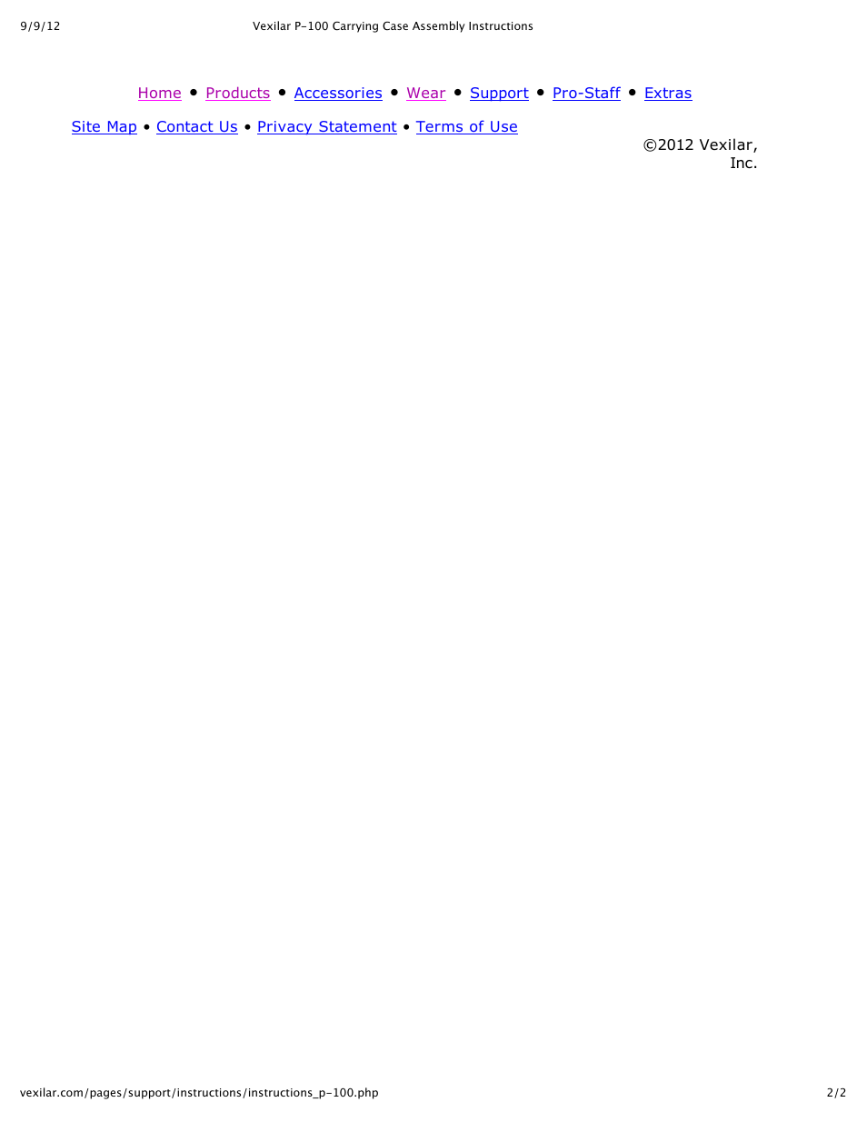 Vexilar P-100 User Manual | Page 2 / 2