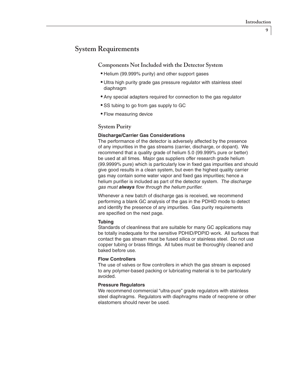 System requirements | VICI D-4-I User Manual | Page 13 / 28