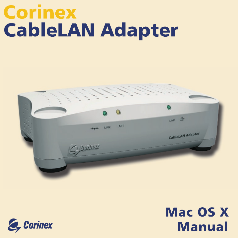 Corinex Global MAC OS X User Manual | 35 pages