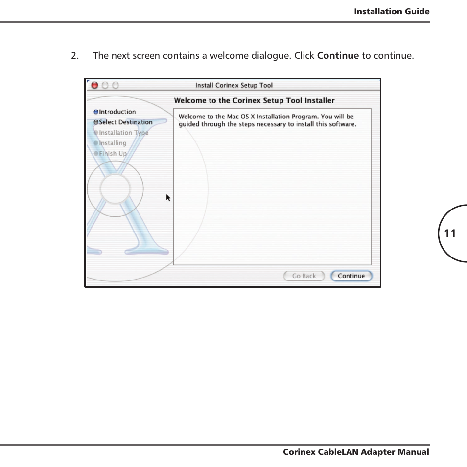 Corinex Global MAC OS X User Manual | Page 14 / 35
