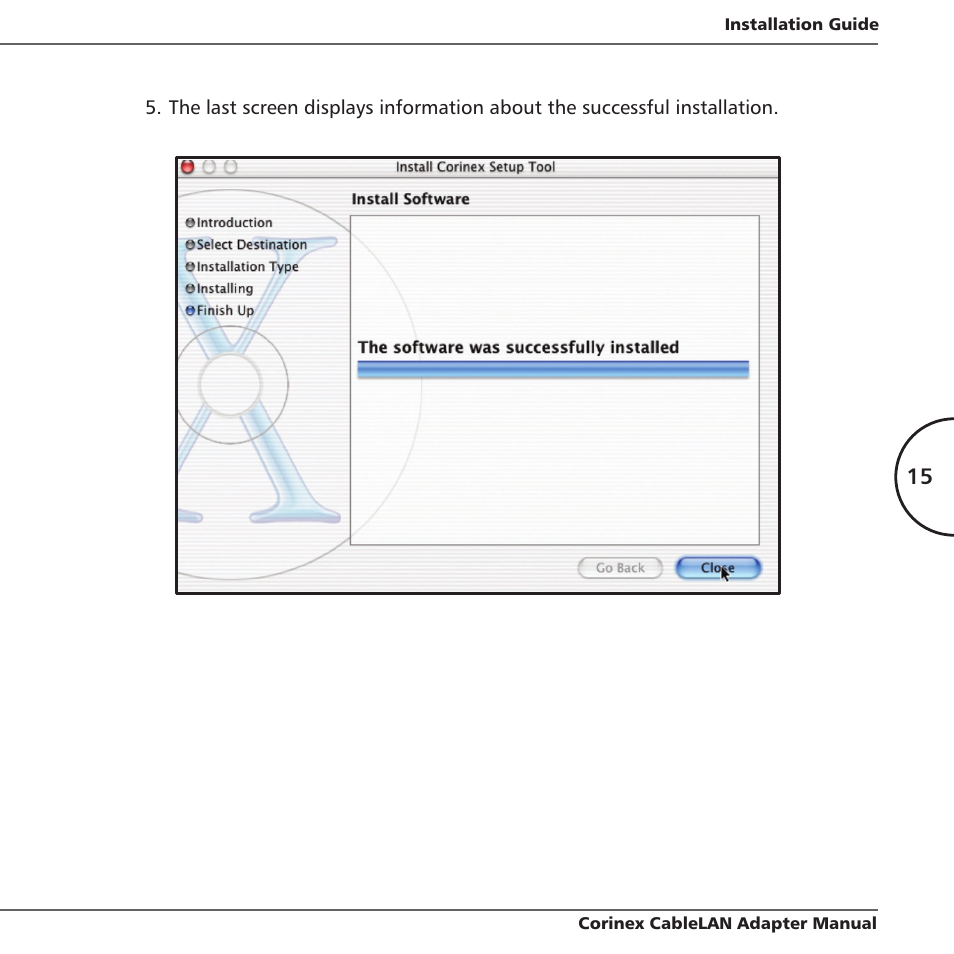 Corinex Global MAC OS X User Manual | Page 18 / 35