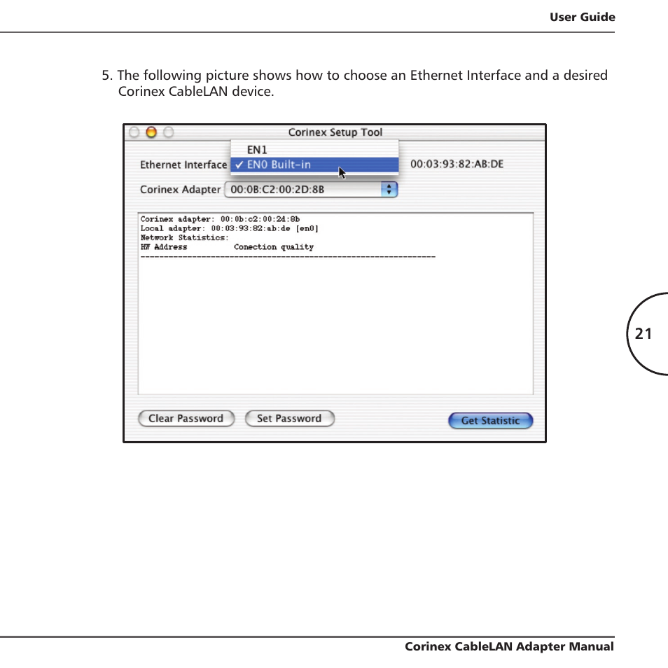 Corinex Global MAC OS X User Manual | Page 24 / 35