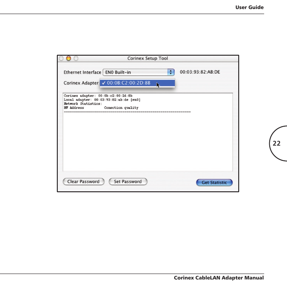 Corinex Global MAC OS X User Manual | Page 25 / 35