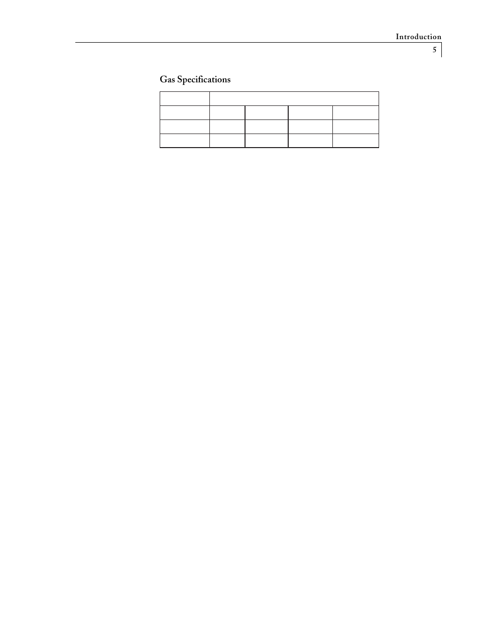 Gas specifications | VICI D-4-I-TQ-R User Manual | Page 9 / 22