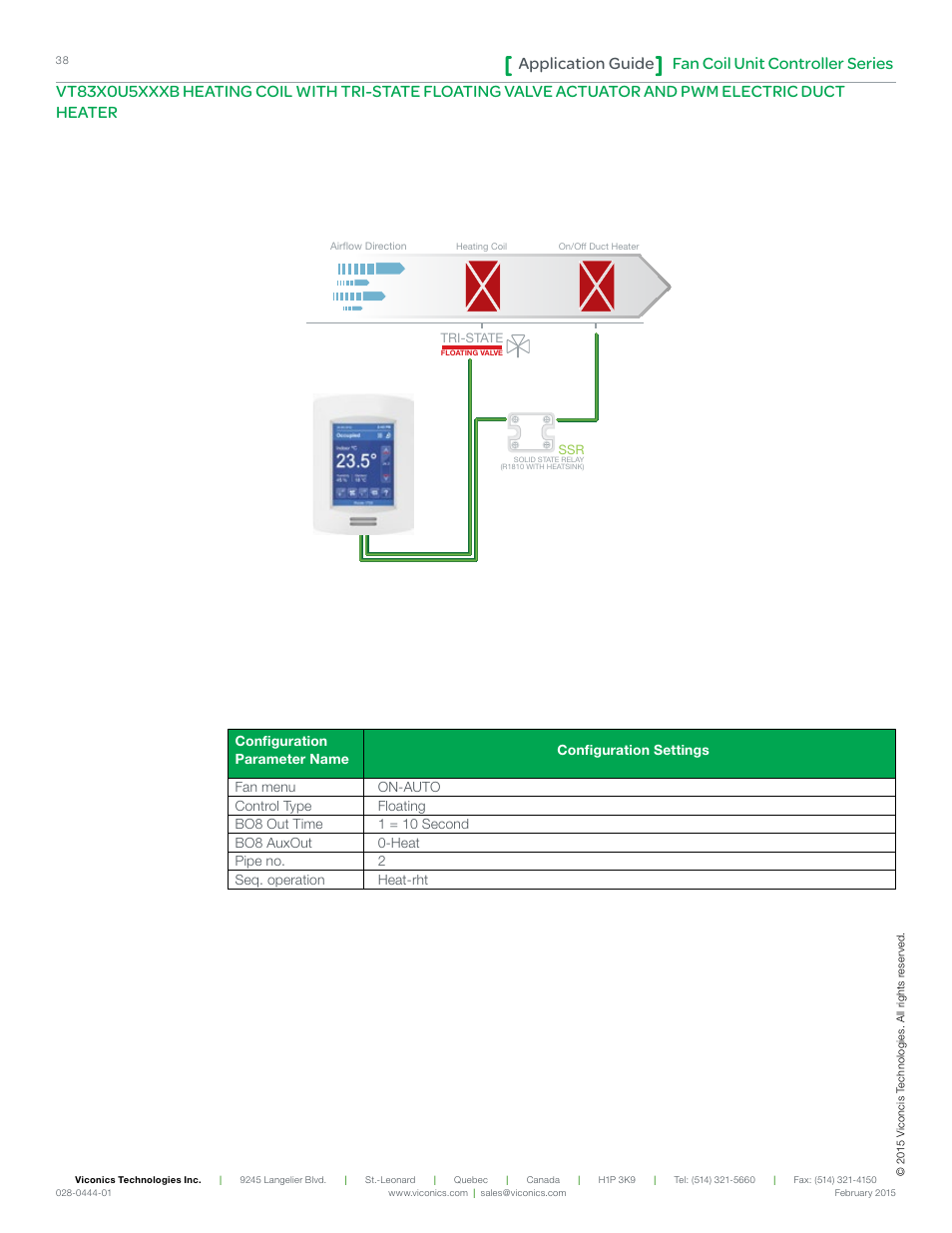 Fan coil unit controller series application guide | Viconics VT8300 Low Voltage Application Guide User Manual | Page 38 / 64