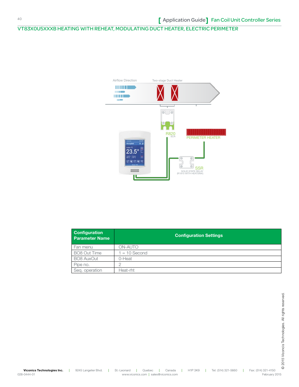 Fan coil unit controller series application guide | Viconics VT8300 Low Voltage Application Guide User Manual | Page 40 / 64