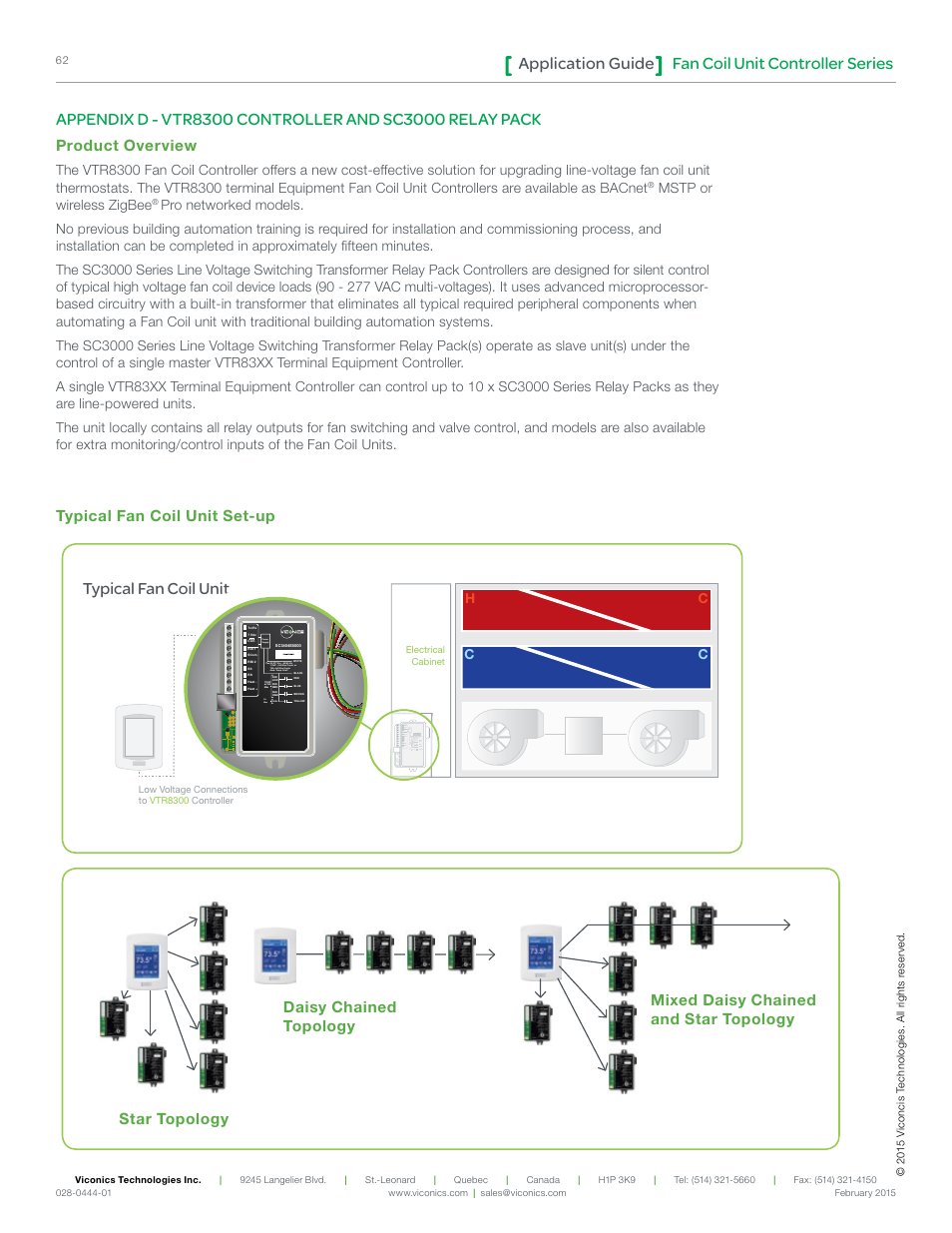 Fan coil unit controller series application guide, Typical fan coil unit, Product overview | Mstp or wireless zigbee, Cool 5a max | Viconics VT8300 Low Voltage Application Guide User Manual | Page 62 / 64